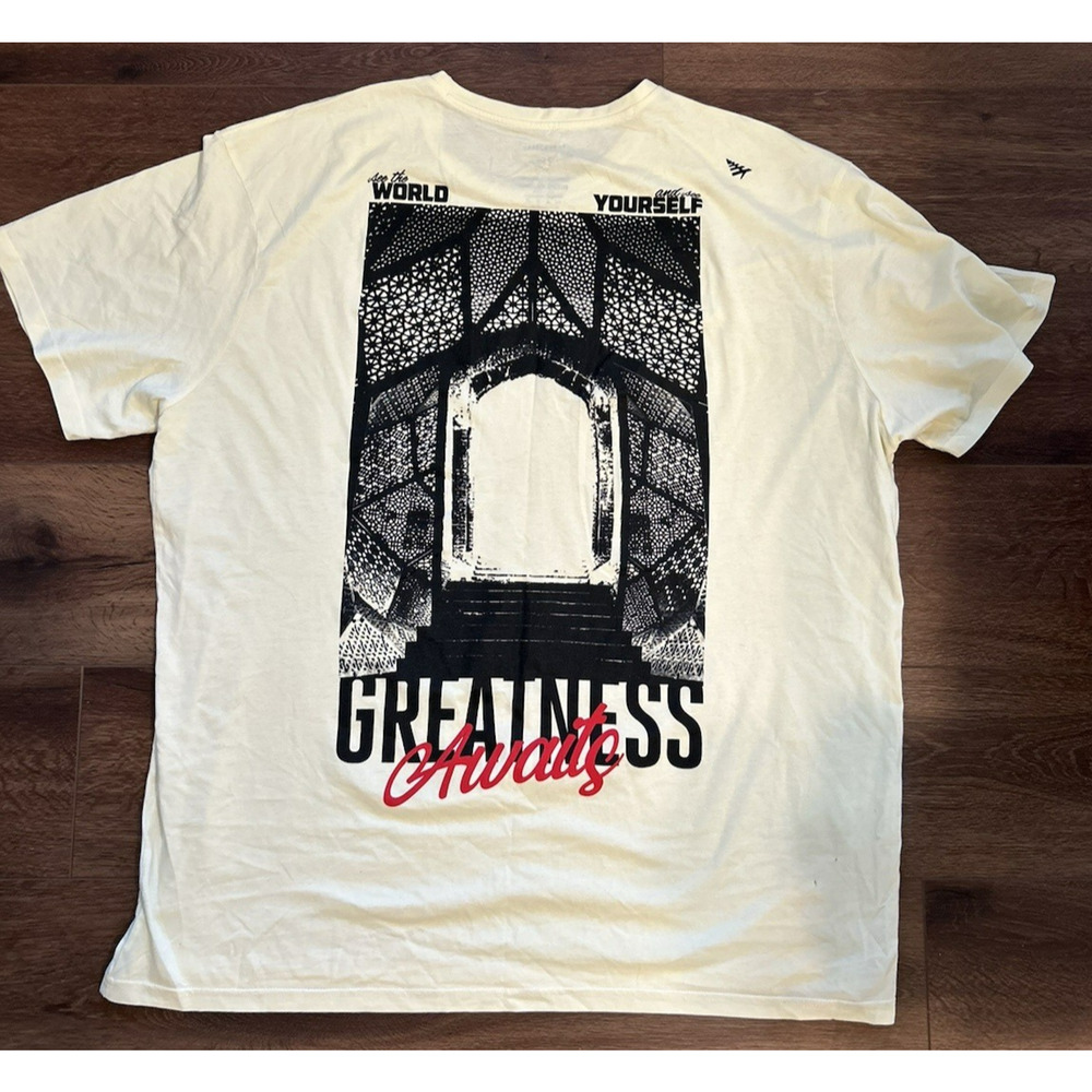 Paper Planes American Flag Beige T-Shirt Tee Size 2XL Greatness Graphic Tee - Picture 8 of 10